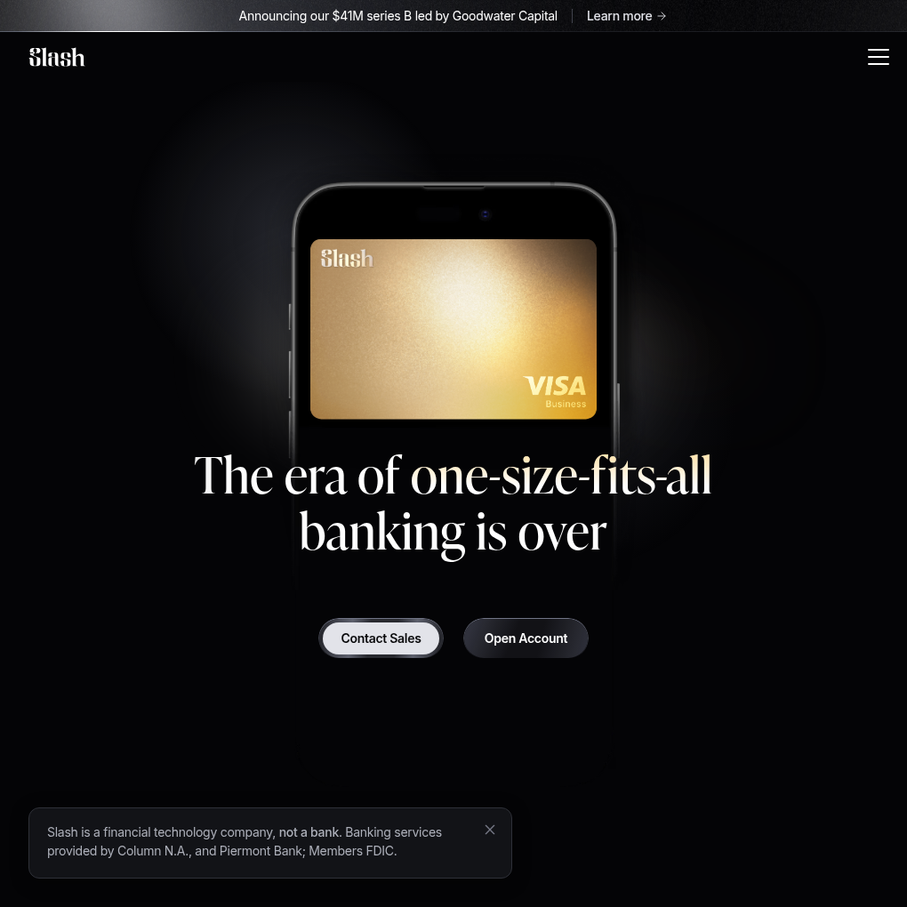 Slash raises $41M Series B to expand its banking platform for online businesses