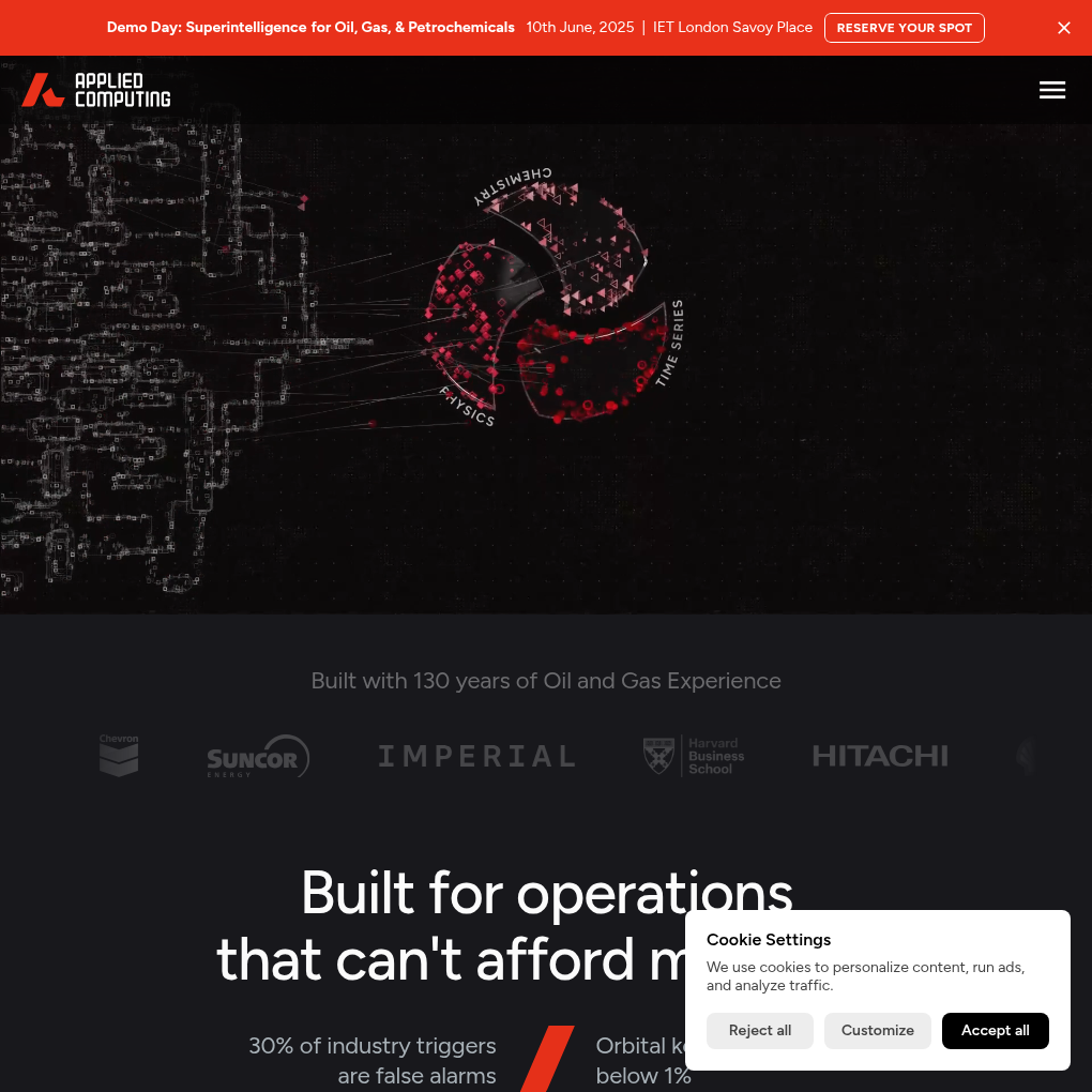 Applied Computing raises £9M Seed to optimize operations in the oil, gas and petrochemical industries