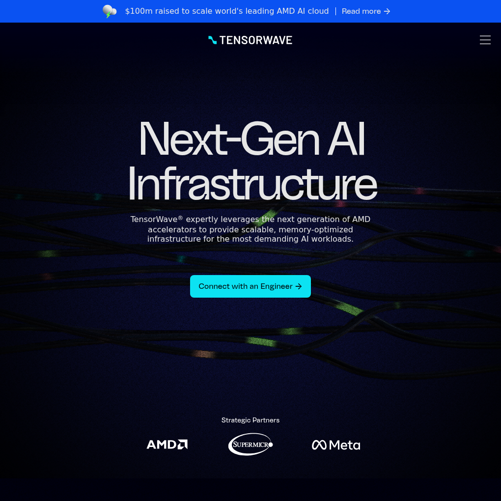 TensorWave raises $100M Series A to scale AMD-powered AI infrastructure solutions