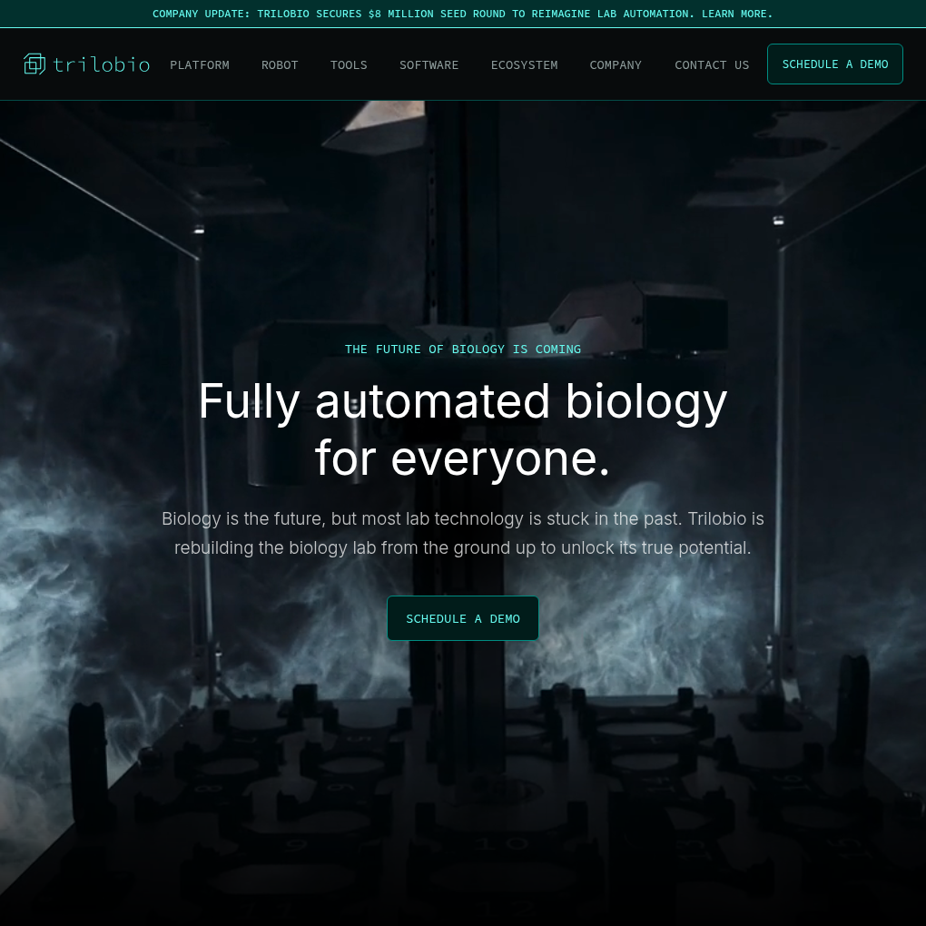 Trilobio raises $8M Seed to expand automated lab-in-a-box innovation