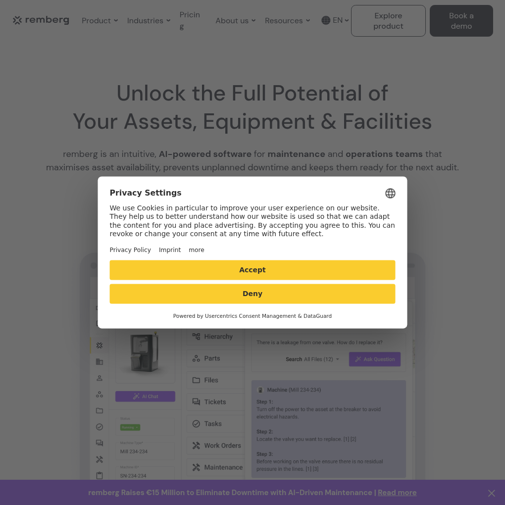 remberg raises €15M Series A+ funding to expand its AI-powered maintenance platform