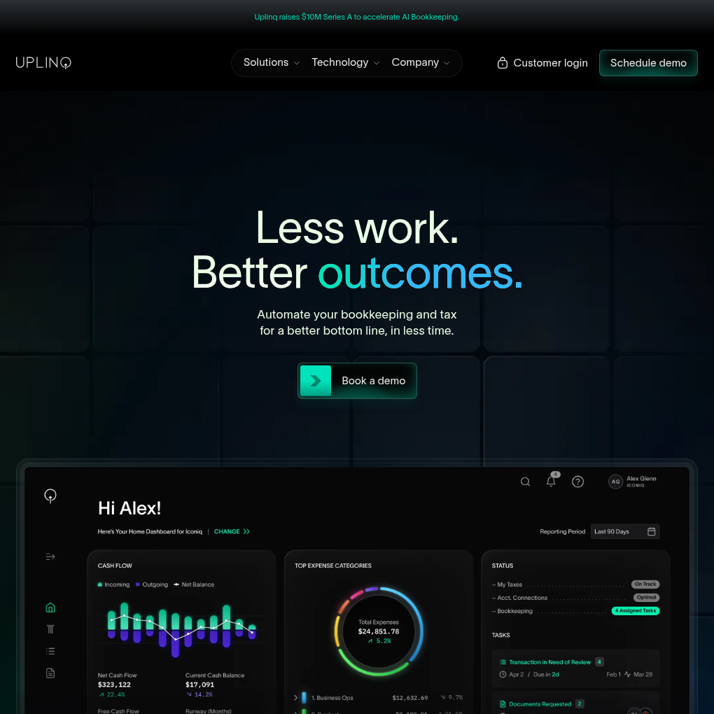 Uplinq raises $10M Series A to transform AI-powered bookkeeping and tax solutions