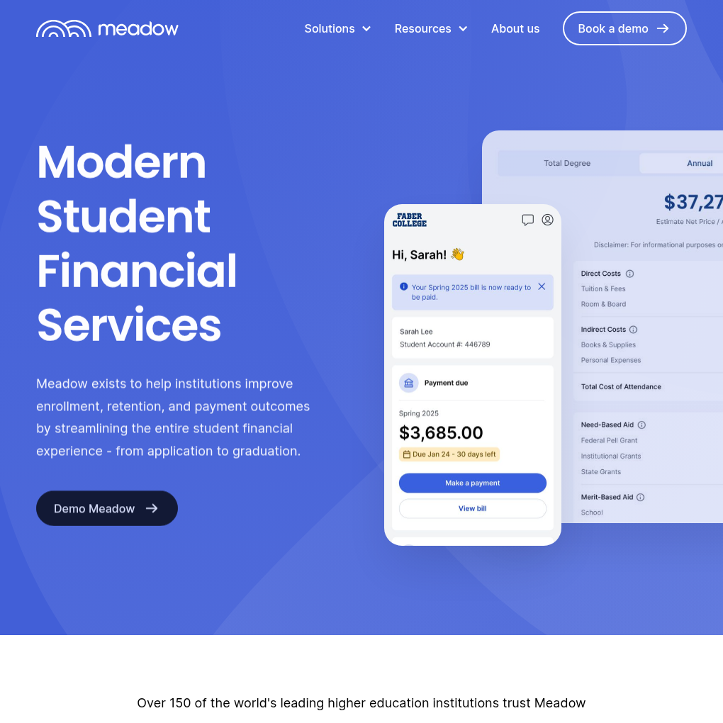 Meadow raises $14M to expand student financial services for colleges and universities