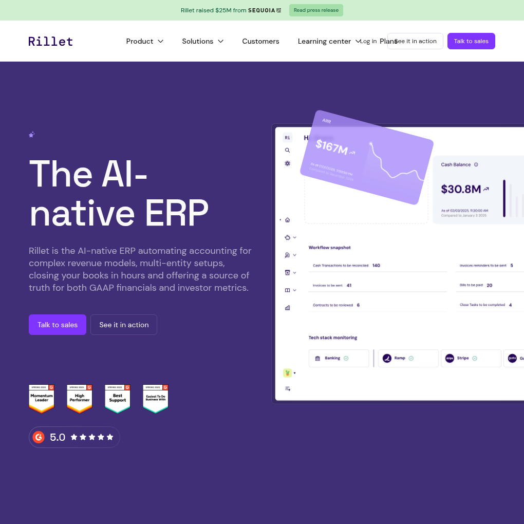 Rillet raises $70M Series B to transform financial operations with its AI-native ERP platform
