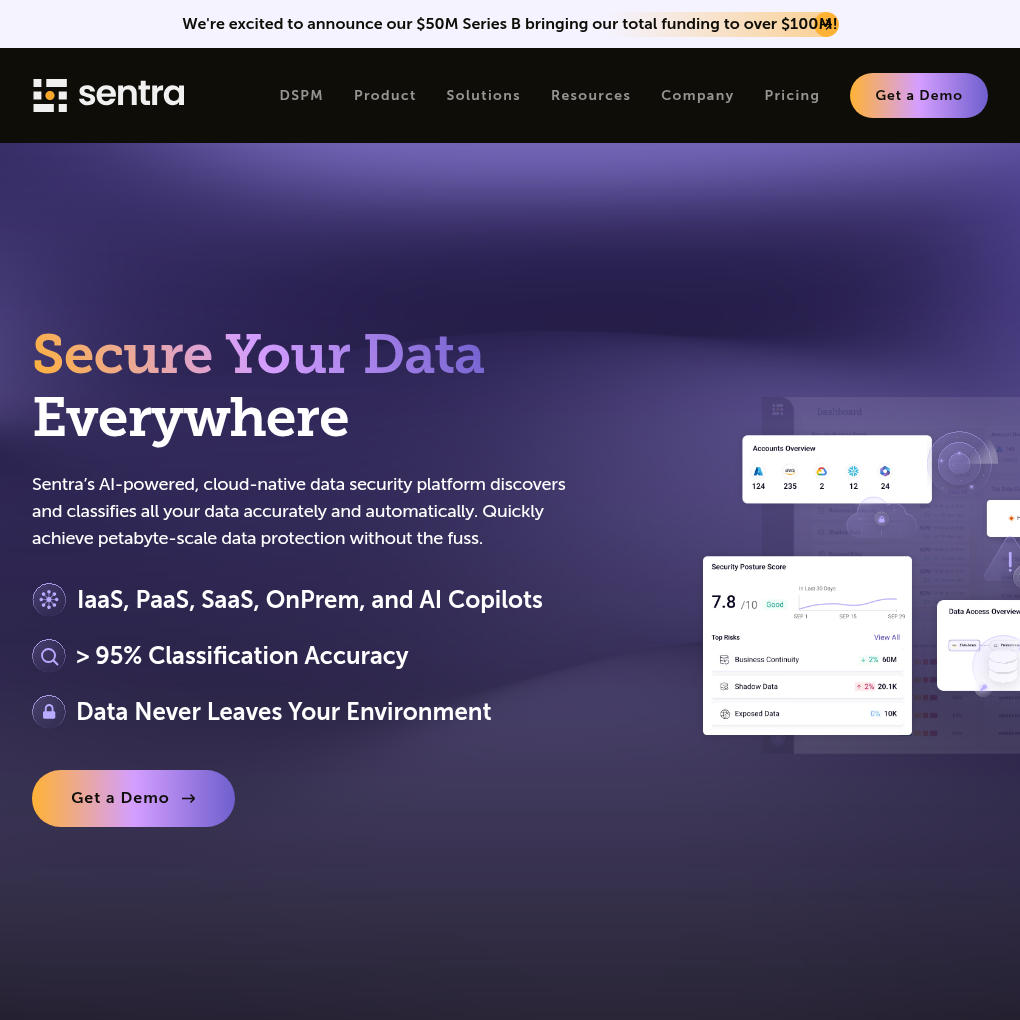 Sentra raises $50M Series B to expand cloud-native data security platform