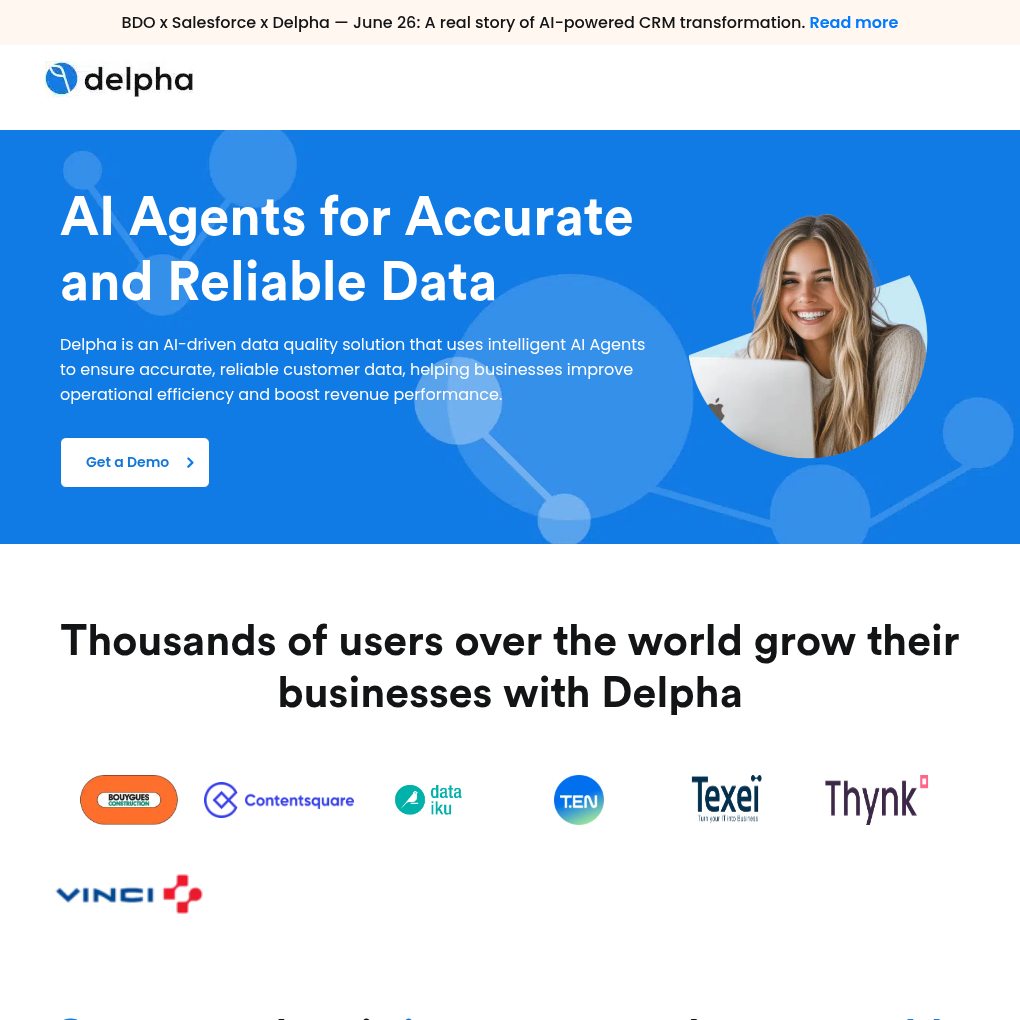 Delpha raises $2M Seed to transform commercial data quality with autonomous AI agents