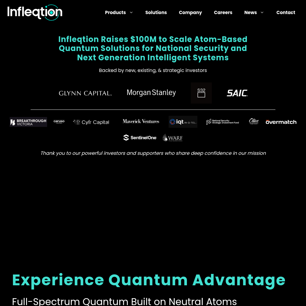 Infleqtion raises $100M in funding to scale atom-based quantum platforms