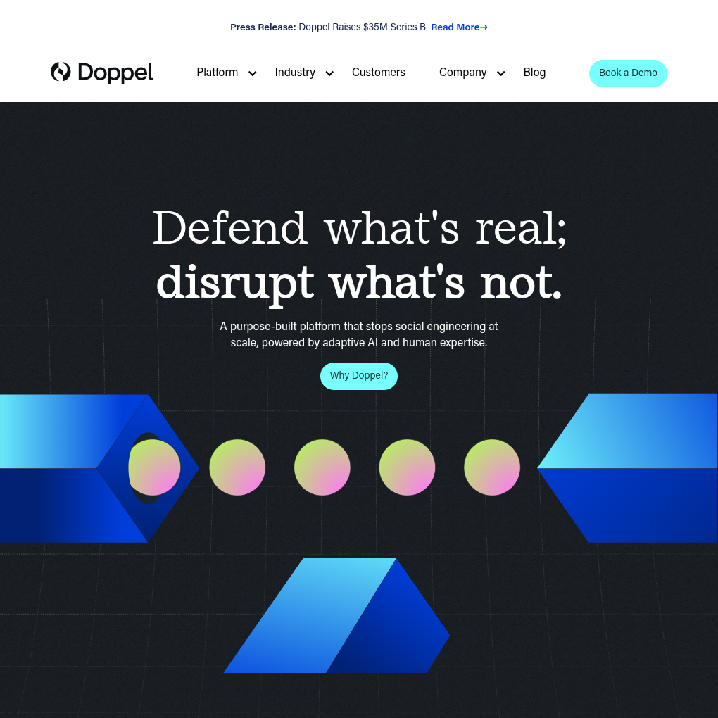 Doppel raises $35M Series B funding to enhance cybersecurity defenses using AI
