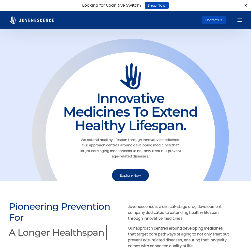 Juvenescence Limited raises $76M Series B-1 to develop novel medicines for age-related diseases