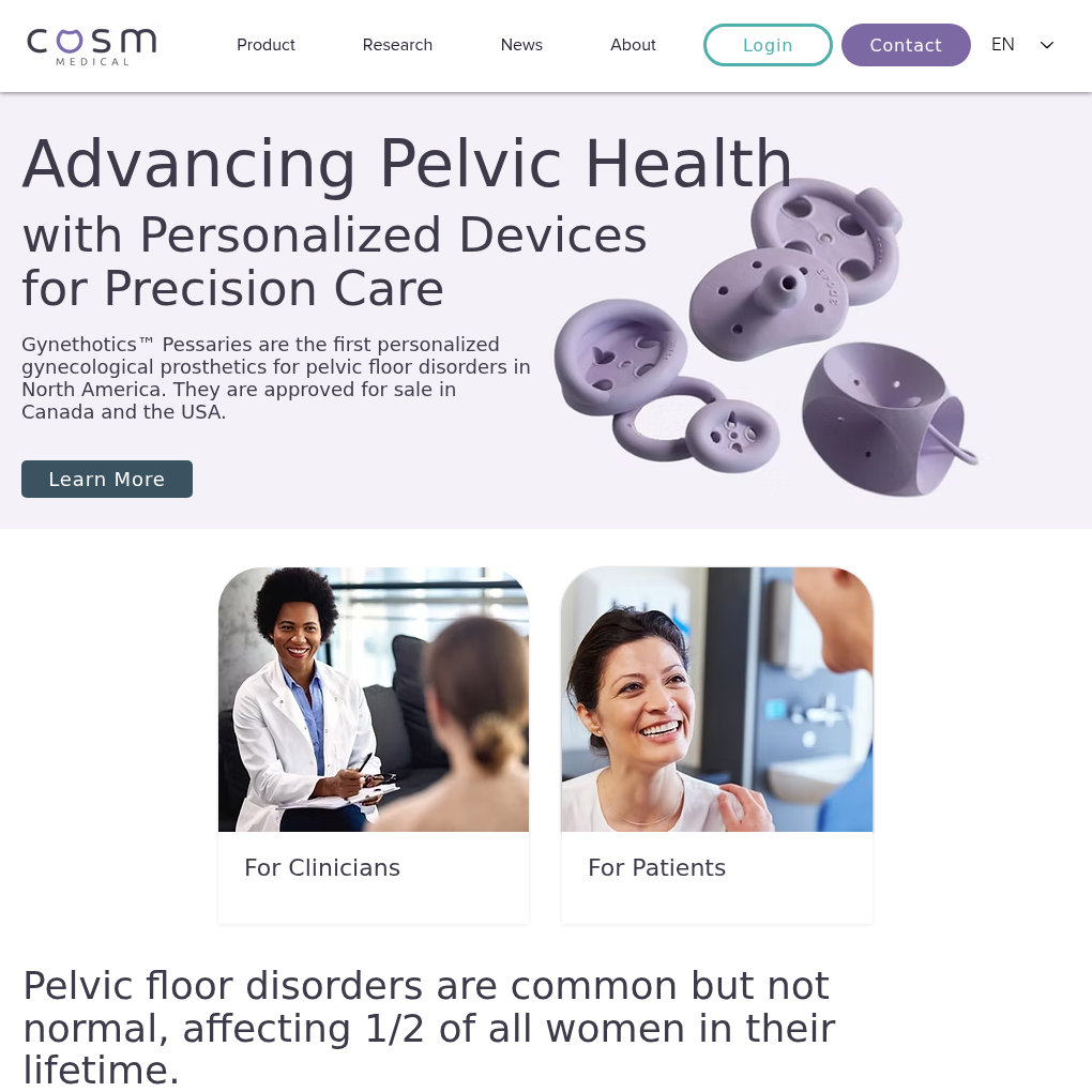 Cosm Medical raises undisclosed Seed+ to accelerate U.S. expansion and transform pelvic floor disorder treatment