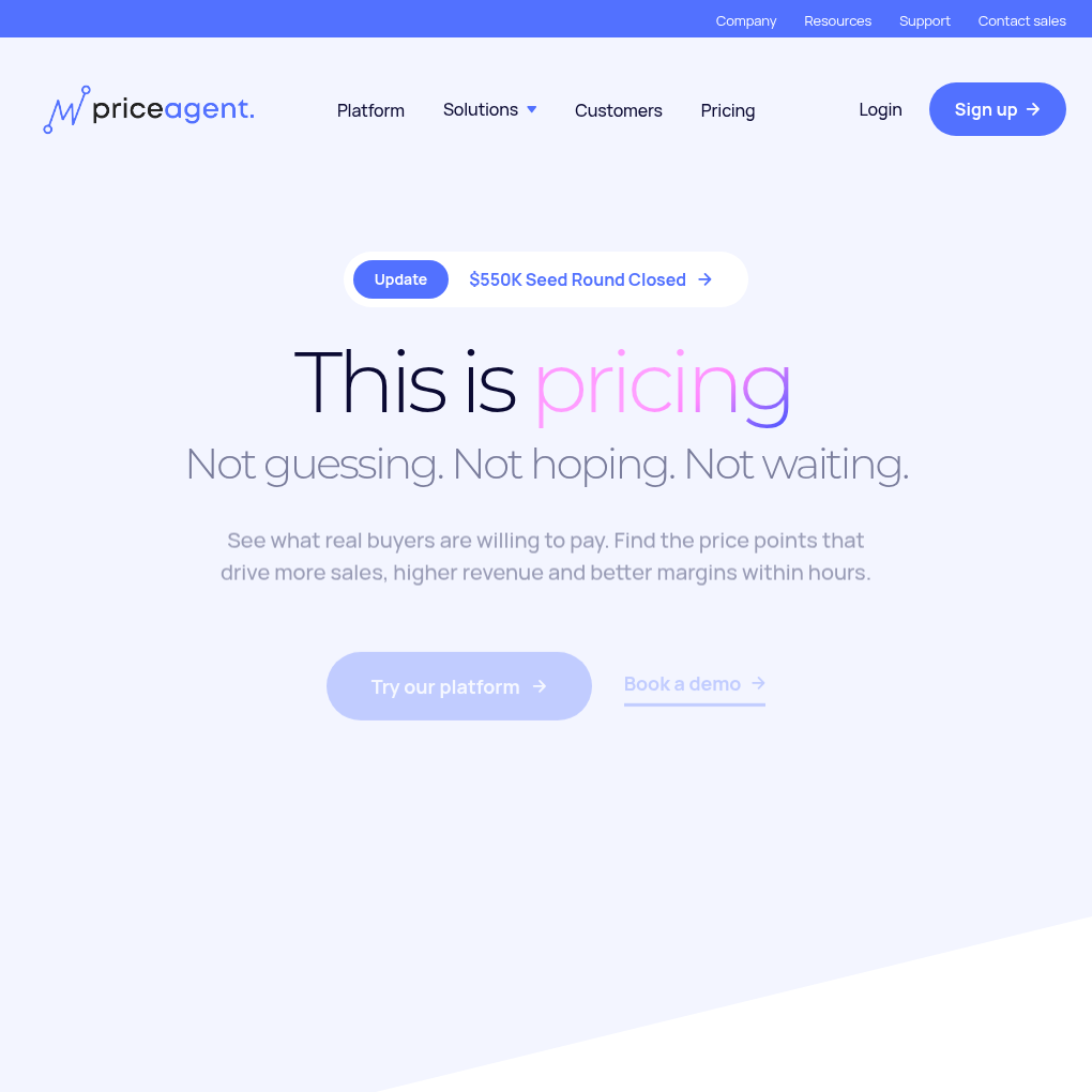 Priceagent raises $550K in Seed funding to accelerate global rollout of its self-serve pricing platform