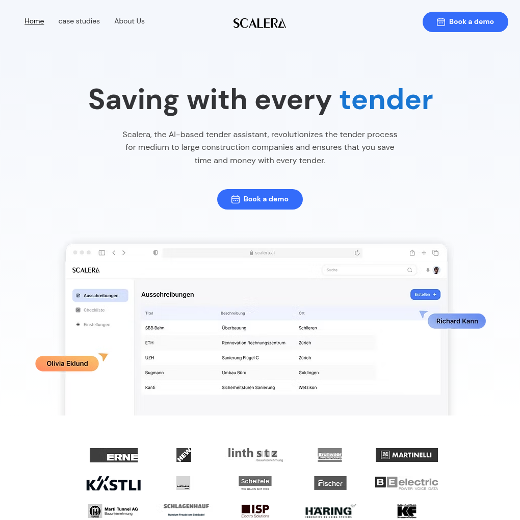 Scalera raises €5.7M Seed to automate tendering and procurement for construction firms