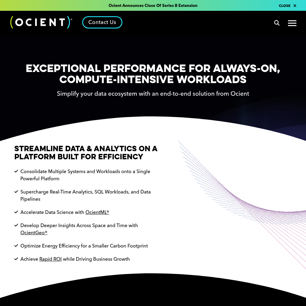 Ocient raises $42.1M Series B Extension to advance energy efficient data analytics solutions