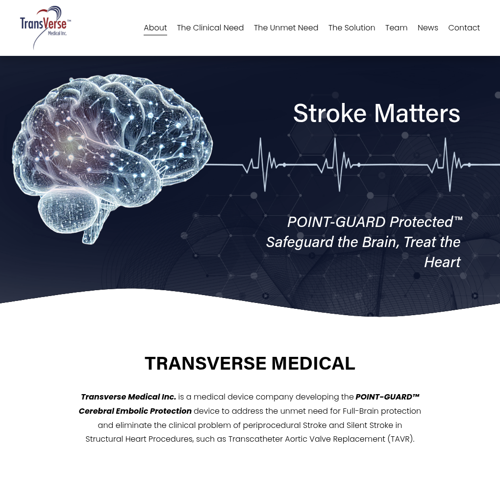 Transverse Medical raises $10M Series B2 to advance cerebral embolic protection device development