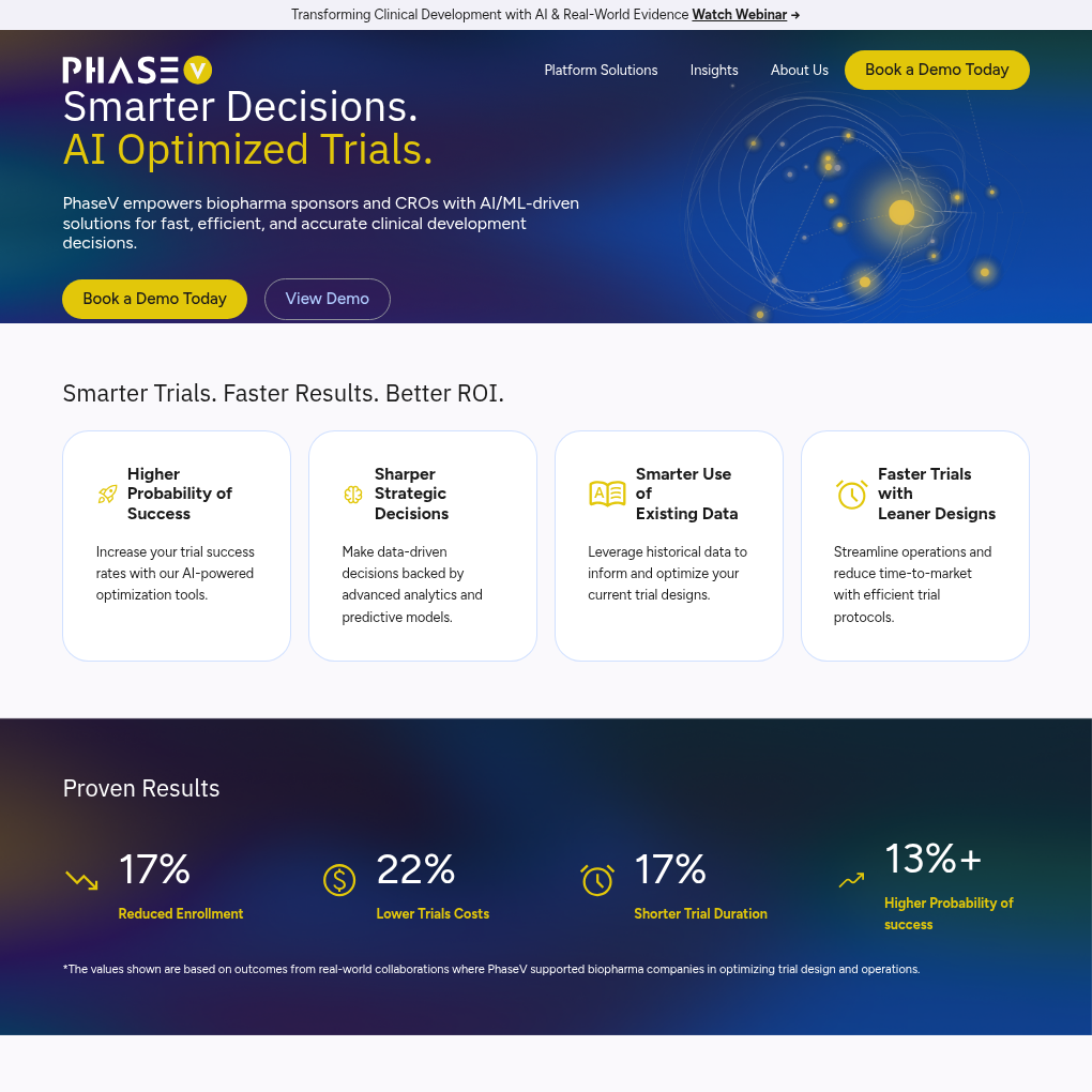 PhaseV raises $50M Series A to enhance AI-driven clinical development