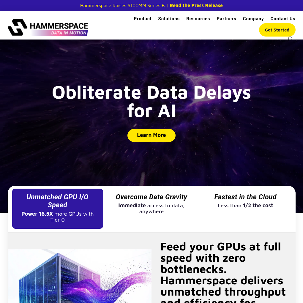 Hammerspace raises $100M in funding to accelerate global expansion and consolidate market position