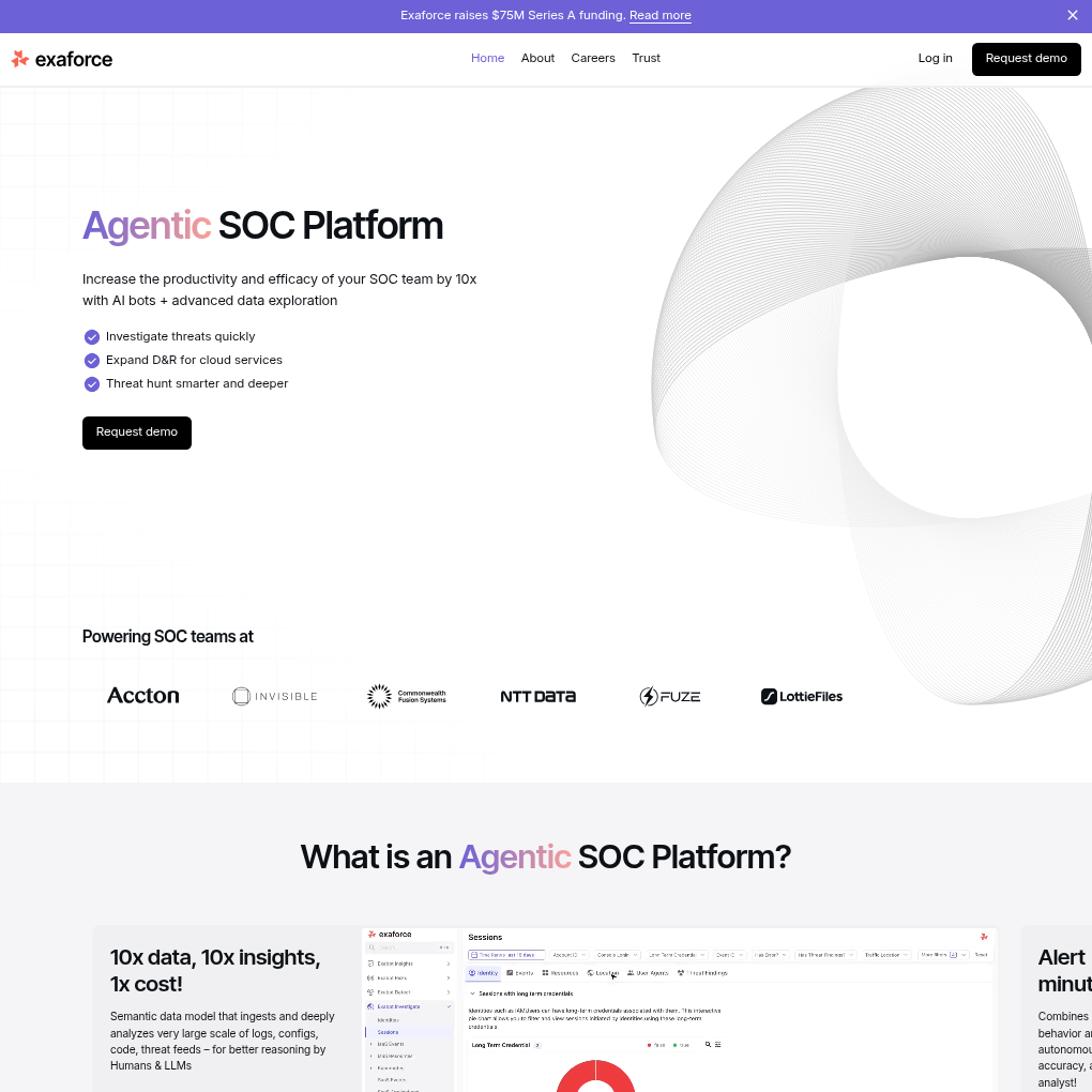 Exaforce raises $75M Series A to advance its agentic SOC platform