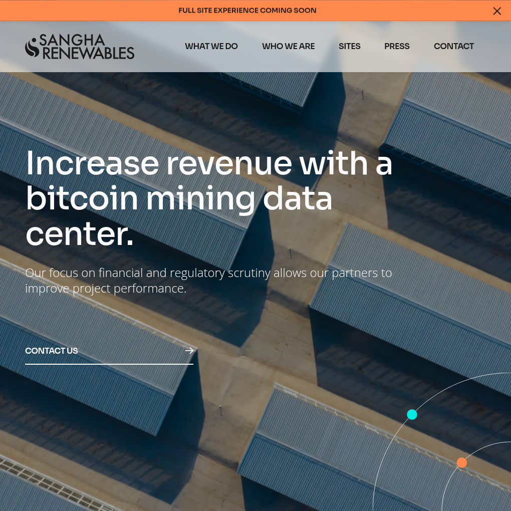 Sangha Renewables raises $14M in equity funding to expand its bitcoin mining and renewable energy initiatives