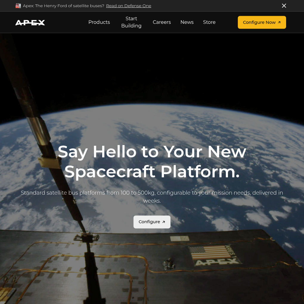 Apex raises $200M Series C funding to scale spacecraft platform production