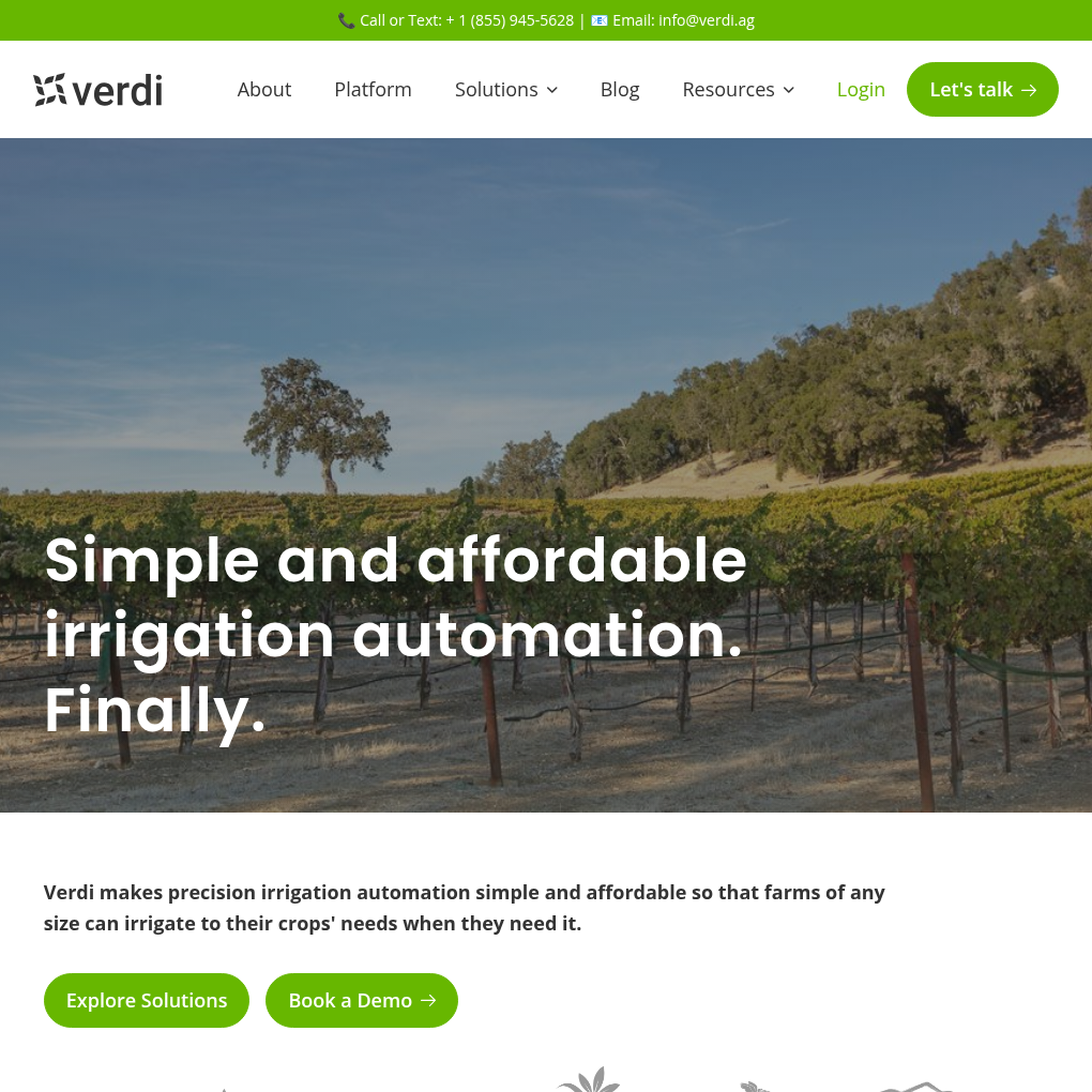 Verdi raises $6.5M CAD in Seed to automate irrigation and build a climate-resilient food system