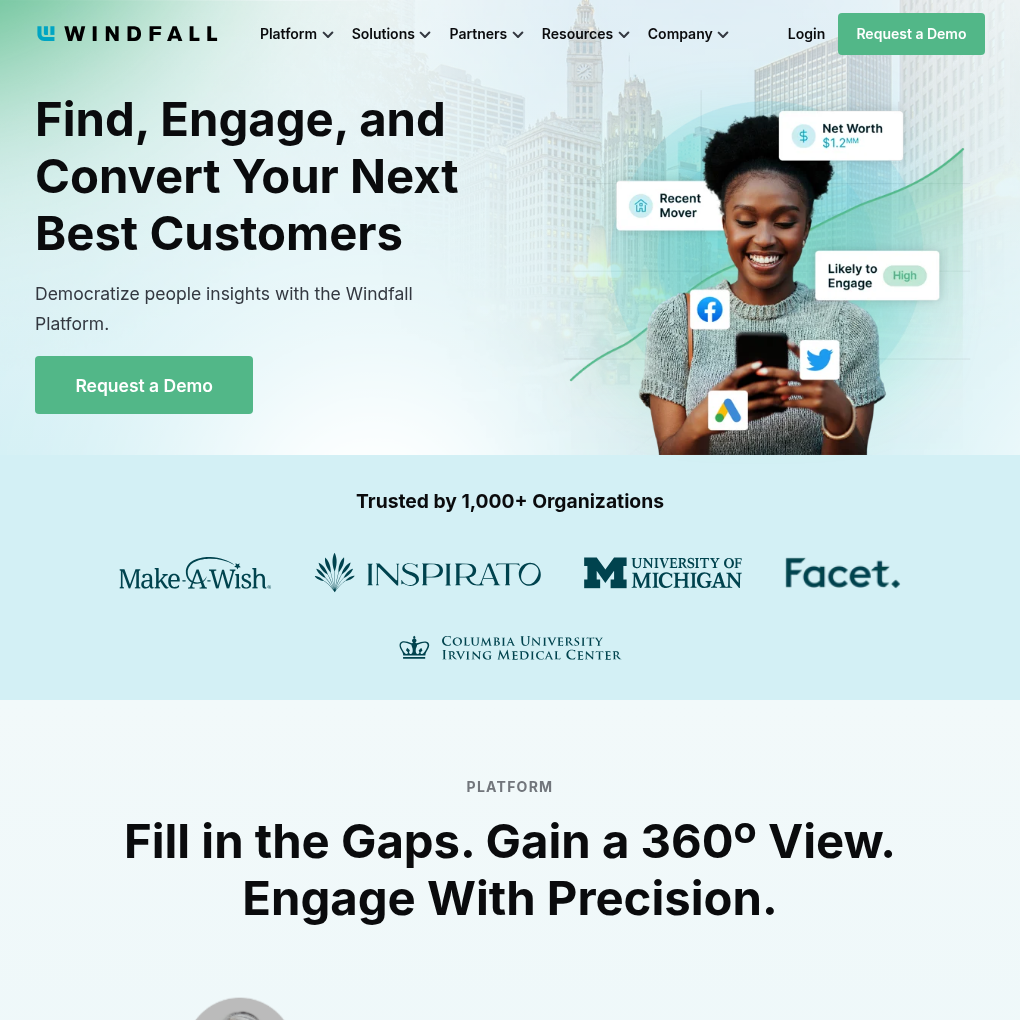 Windfall Data raises $65M Series B to expand product development and sales growth