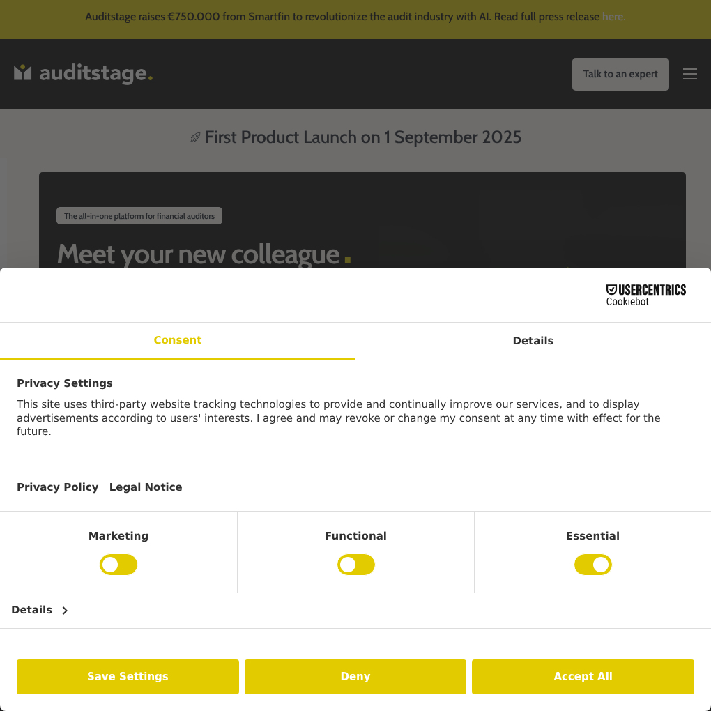 Auditstage raises €750K Pre-Seed to launch its AI audit platform