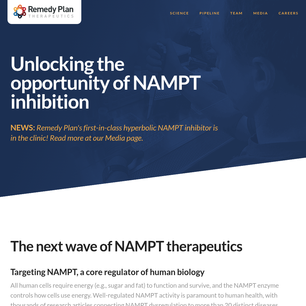Remedy Plan Therapeutics raises $18M to advance novel NAMPT inhibitor therapy for leukemia and MDS