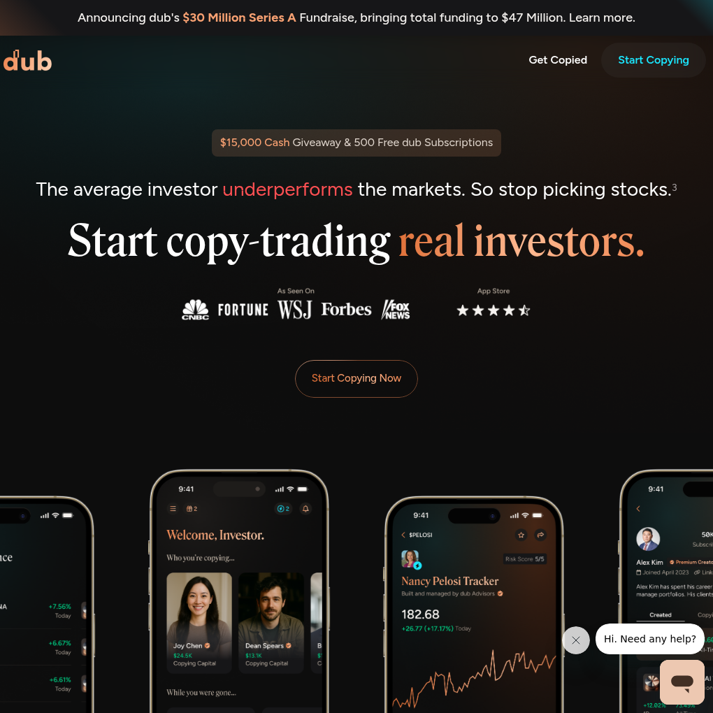 Dub raises £30m Series A to scale its creator-driven marketplace for retail investing