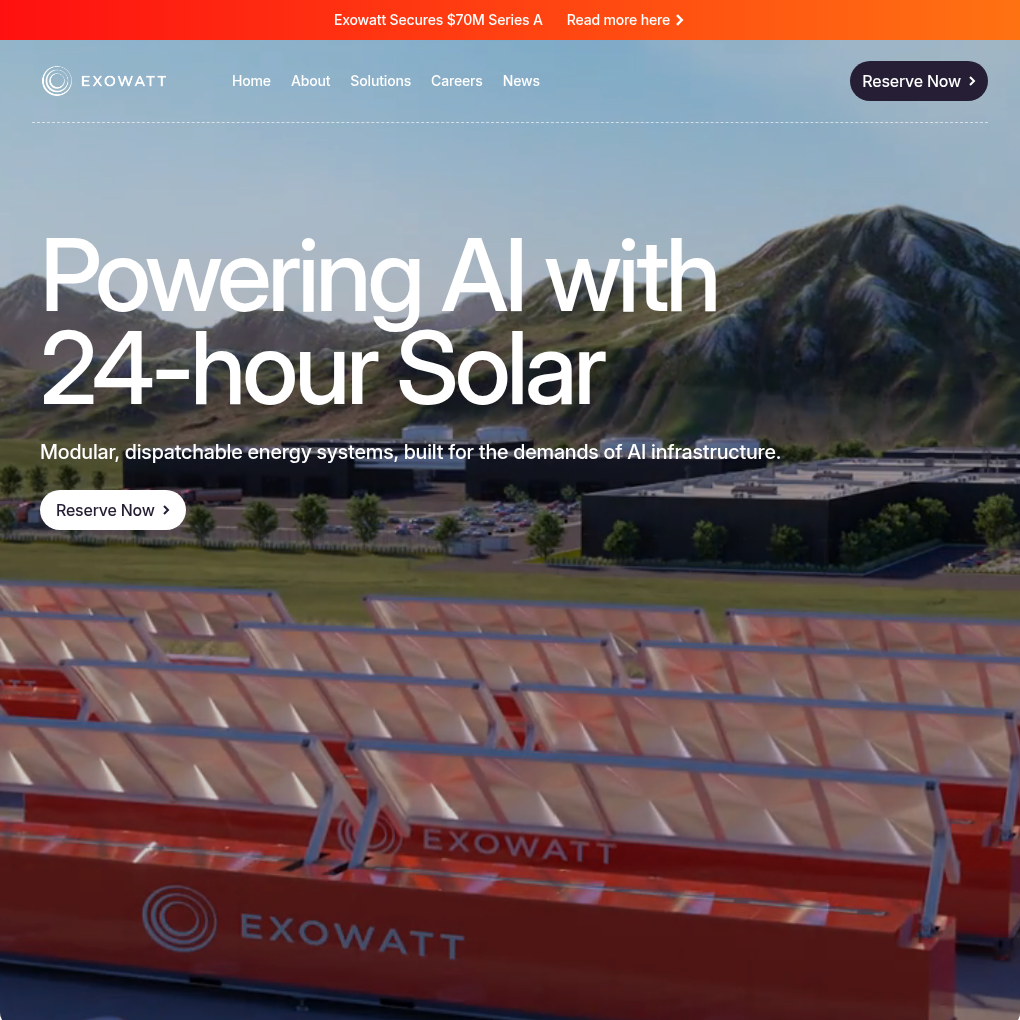 Exowatt raises $70M Series A to accelerate deployment of modular renewable energy solutions
