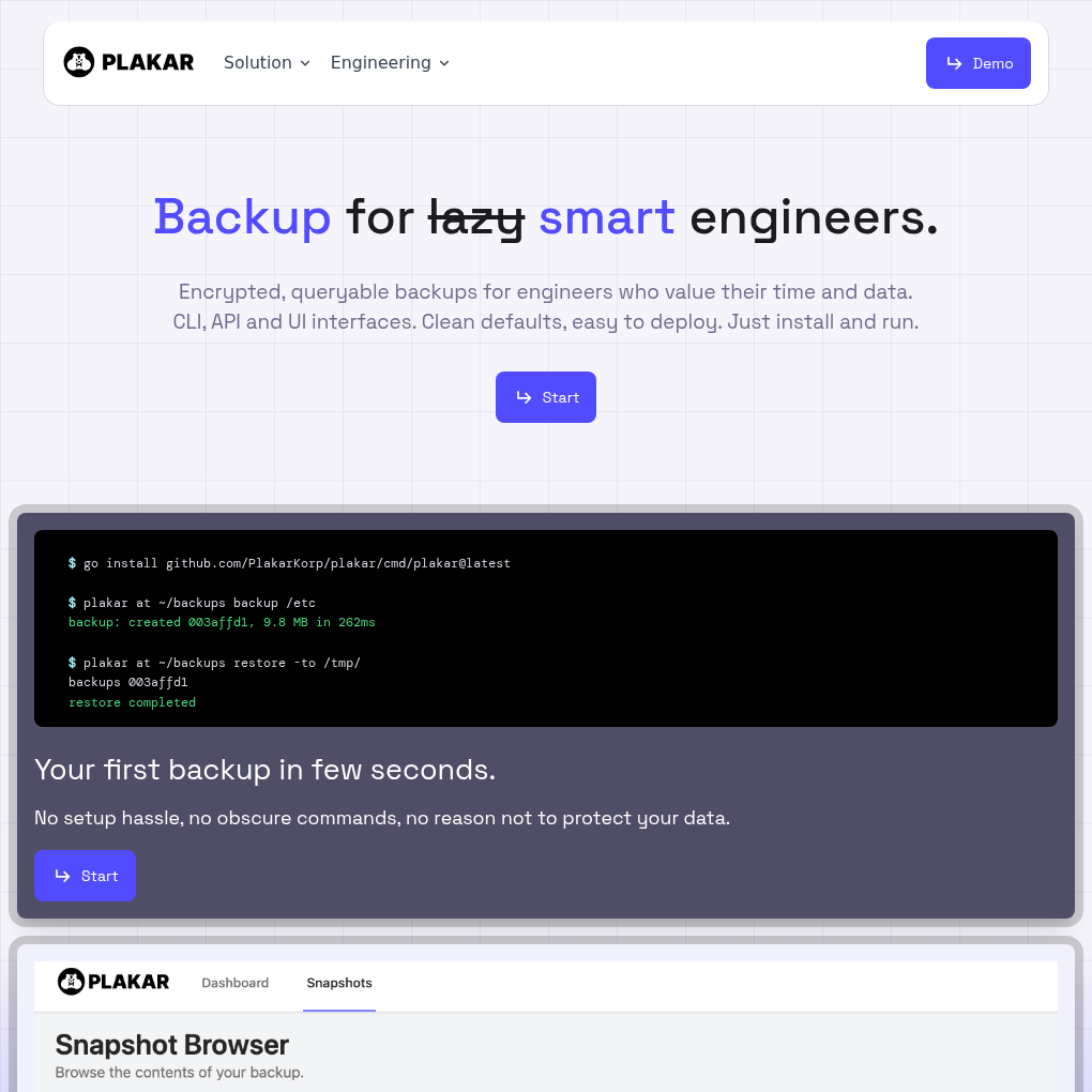 Plakar raises $3M Pre-Seed to expand its open-source backup and restore platform