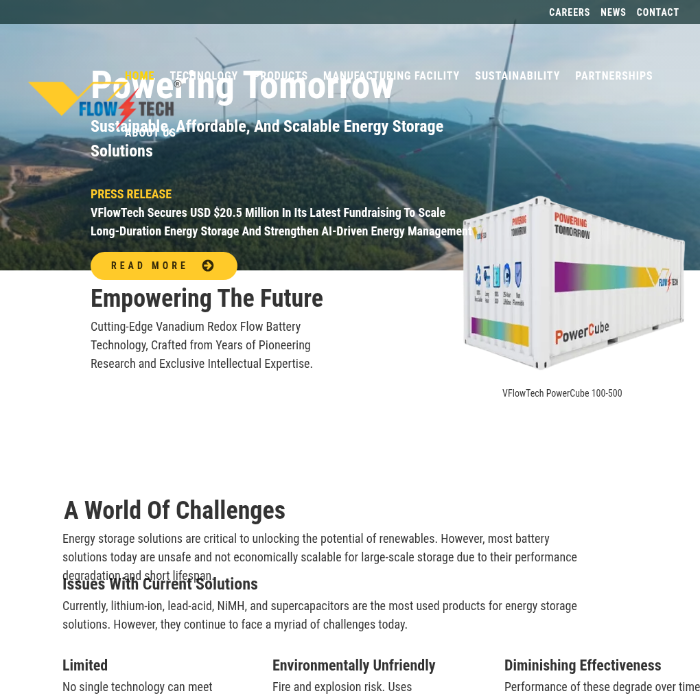 VFlowTech raises USD 20.5M to expand sustainable energy storage in India