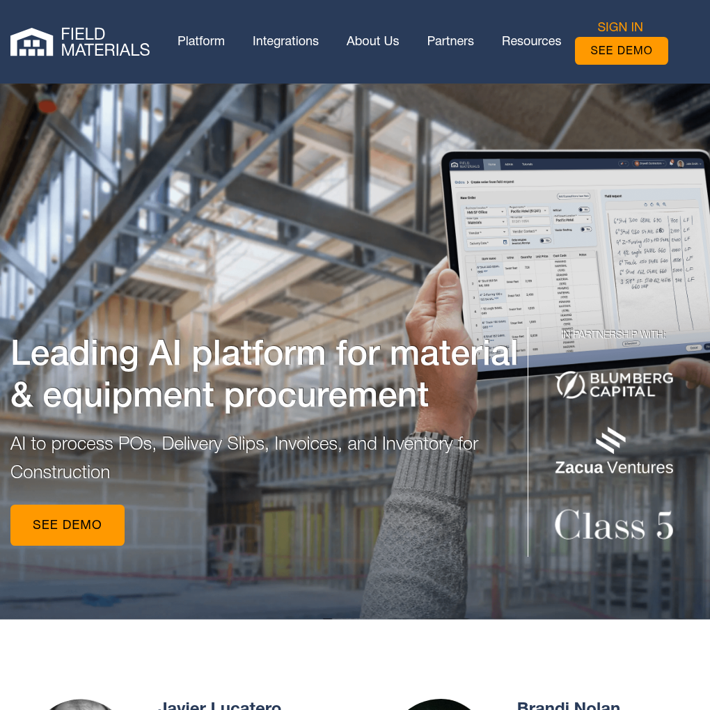 Field Materials raises $10.5M in Series A funding to transform construction procurement with AI