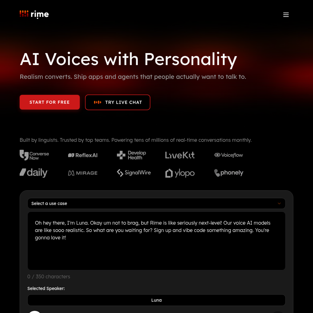 Rime raises $5.5M Seed to enhance enterprise speech AI solutions