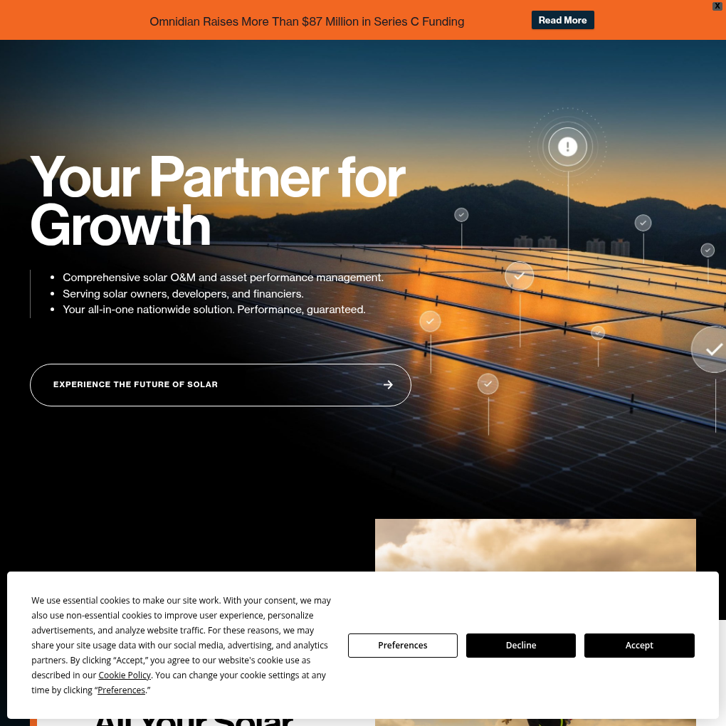 Omnidian raises $87M in funding to drive scalable growth in solar and energy storage performance