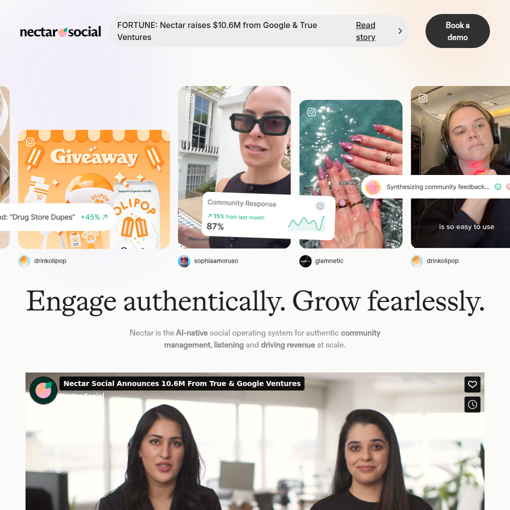 Nectar Social raises $10.6M in Pre-Seed and Seed to empower disruptor brands with intelligent social commerce