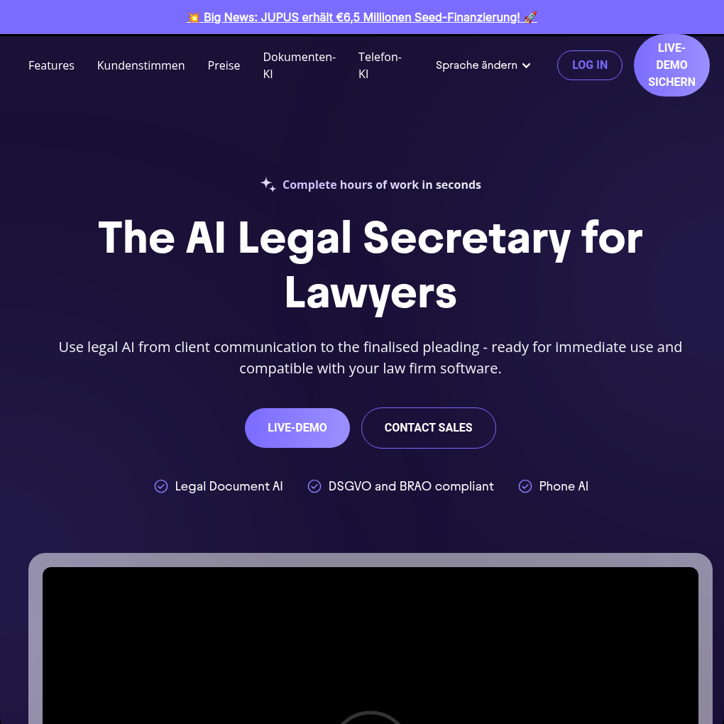 Jupus raises $6.5M Seed to advance AI-powered legal workflow automation