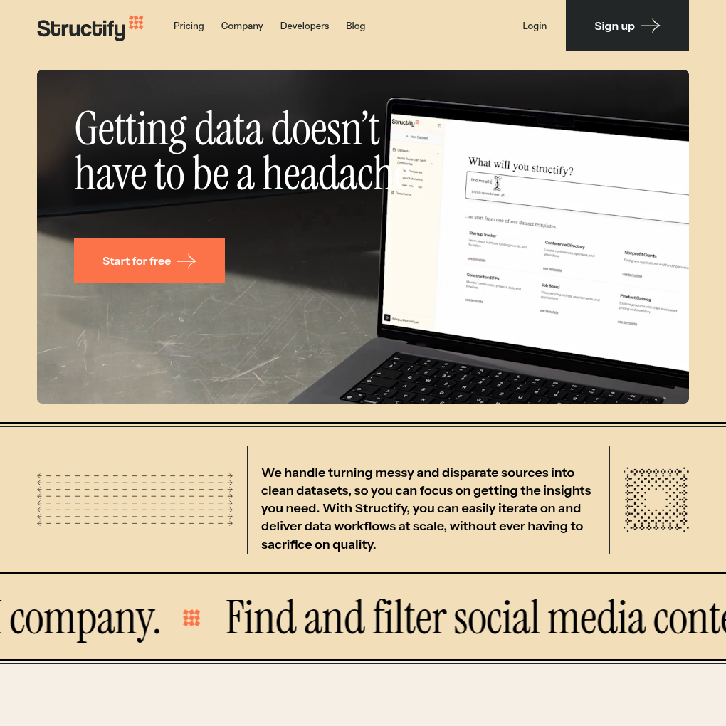 Structify raises $4.1M Seed funding to transform data into customized, structured datasets