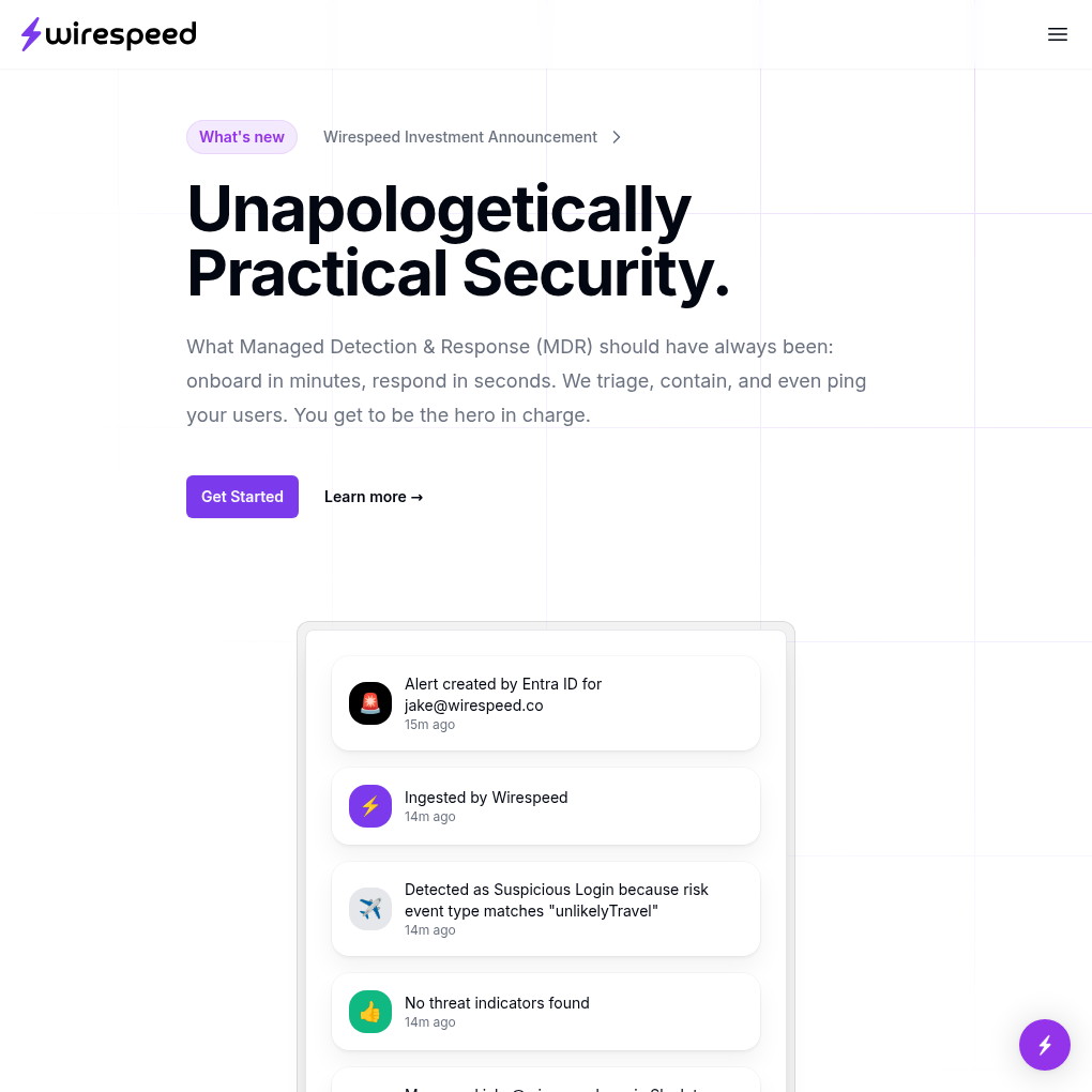 Wirespeed raises undisclosed Seed funding to advance its automated MDR platform