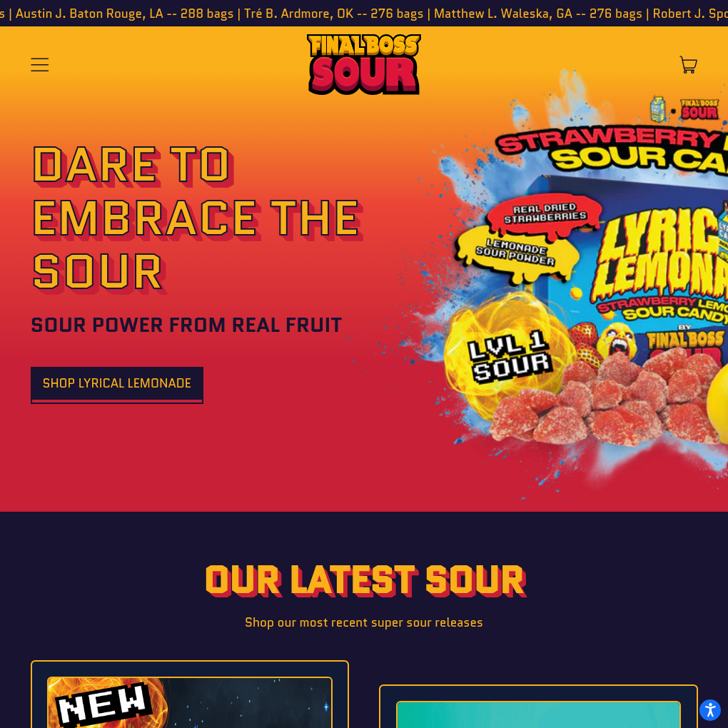 Final Boss Sour raises $4M Seed 2 to fuel gaming-themed snack innovation