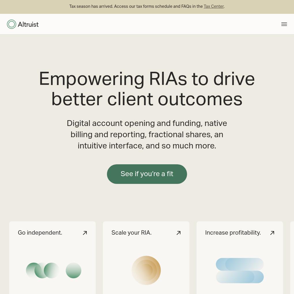 Altruist raises $152M Series F to modernize digital custodial services for RIAs
