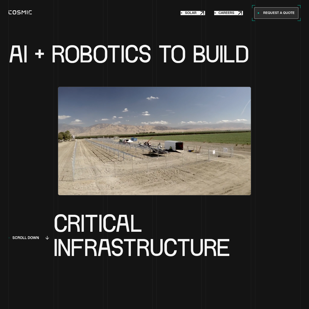 Cosmic Robotics raises $4M to advance autonomous robotics for solar construction